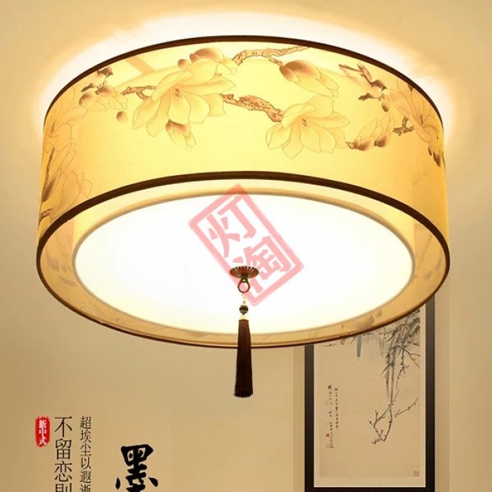 新中式吊灯中国风创意简约灯具YS-8522-圆500大